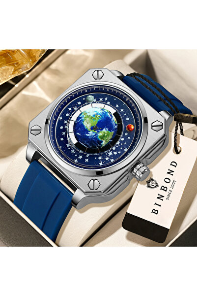 choice2 4 BINBOND Earth&Star Cool Quartz Wristwatches for Men Luminous Waterp...