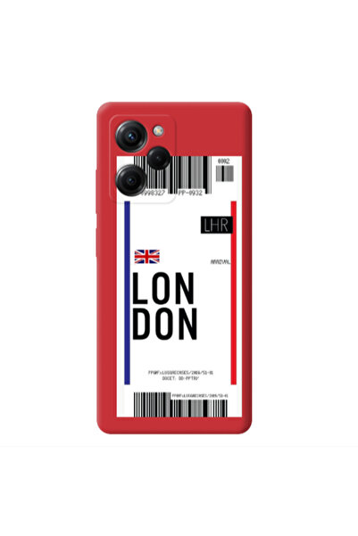 Other Xiaomi Poco X5 Pro London Arrival Red Colored Silicone TPU Θήκη