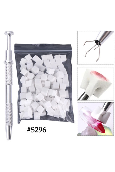 Choice S296 100 قطعة إسفنج ناعم لفن الأظافر، أدوات ختم وتدرج الألوان للأظافر،...