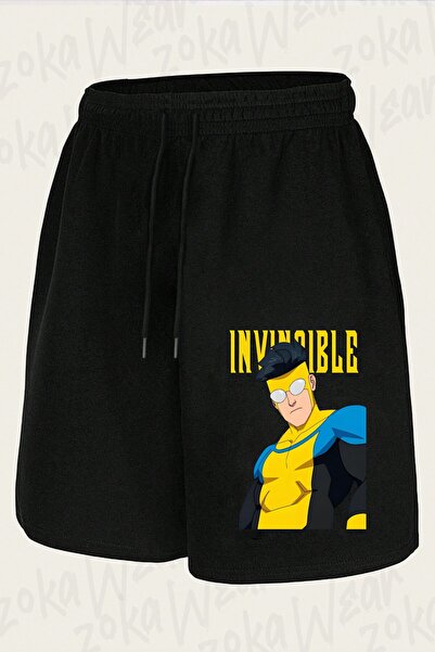 ZOKAWEAR Unisex Invincible v12 Σορτς με στάμπα σχεδίου