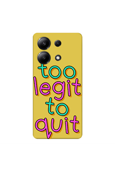Other Xiaomi Redmi Note 13 4G Too Legit To Quit Yellow Colored Silicone TPU Θήκη
