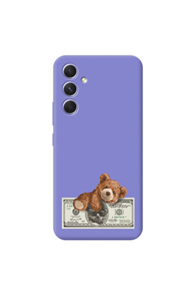 Other Samsung A36 Money Style Purple Colored Silicone TPU Θήκη
