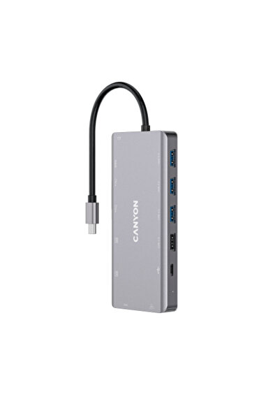 CANYON Stație de andocare CNS-TDS12 13 în 1, 2 HDMI, PD 100W, VGA, Ethernet G...