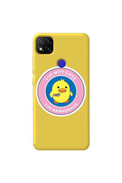 Other Xiaomi Redmi 9c I m dangerus Yellow Colored Silicone TPU Θήκη