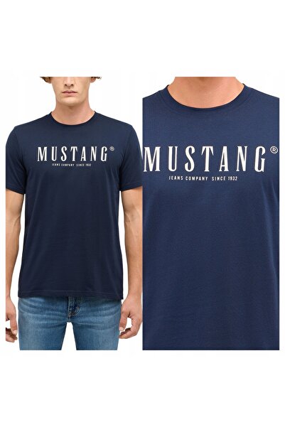 Mustang Tricou Barbati, Mustang, Austin, 3XL INTL, Albastru, Regular Fit, Bum...