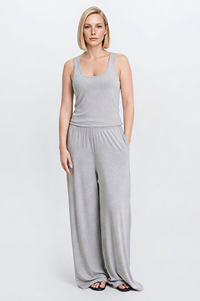 AC&Co / Altınyıldız Classics Gray Melange Soft Textured Standard Fit Comforta...