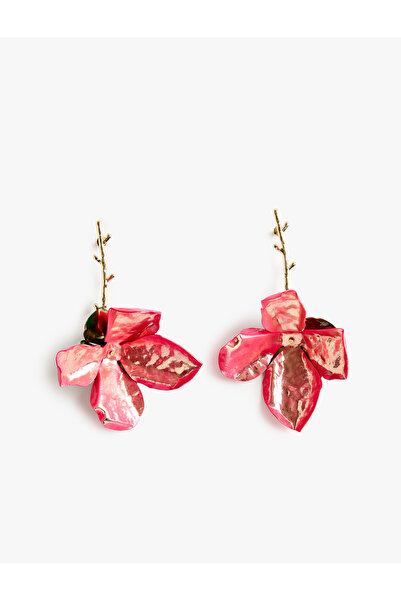 Koton Multicolored Large Dangle Flower Earrings - X Sibil Çetinkaya
