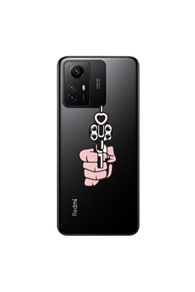 Other Xiaomi Redmi Note 12s Heart gun Transparent Silicone TPU Θήκη