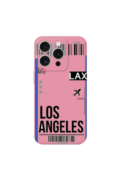 Other Apple iPhone 15 Pro Los angeles Pink Colored Silicone TPU Θήκη