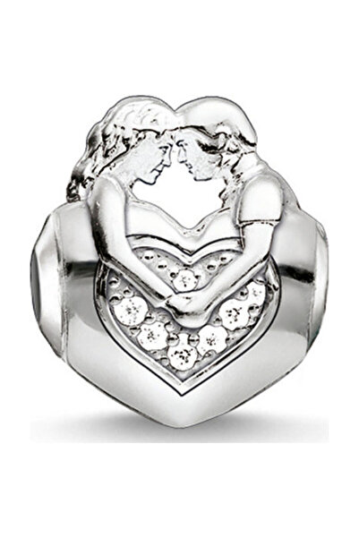 Thomas Sabo Ασημένιο μεταλλικό μενταγιόν με ζιργκόν