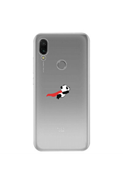 Other Xiaomi Redmi Note 7 kite flying panda Transparent Silicone TPU Θήκη