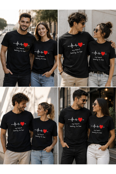 NUATEX T-SHIRT ΒΑΣΙΚΟΥ ΣΧΕΔΙΟΥ "DEAR COMBINATION" (2 τεμάχια αποστέλλονται, ε...