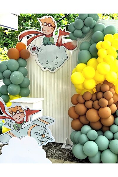 Çemrek Süs Parti Green Yellow Caramel Balloon Chain Set of 100
