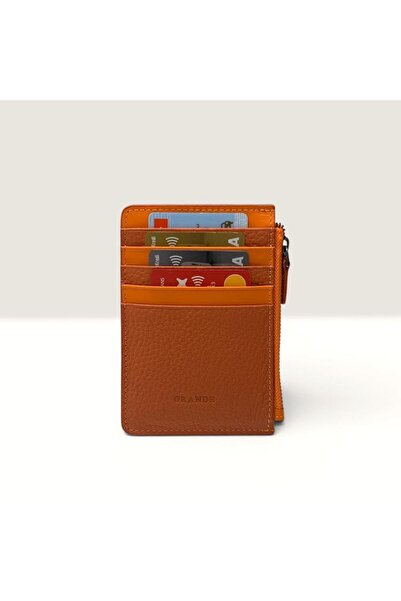 Grande Genuine Leather Card Holder Zipper Wallet
