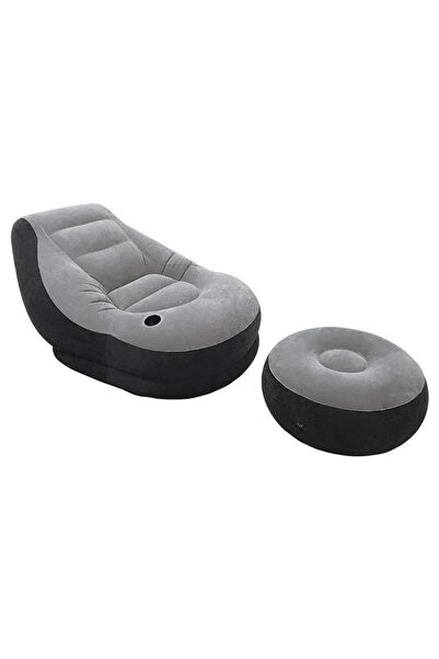 Intex Inflatable Sofa With Footrest Inflatable Chair Flocked