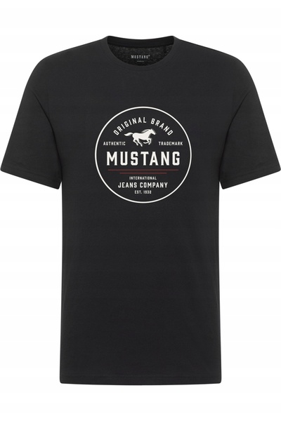 Mustang Tricou Barbati, Style Alex, Marime 2XL, Negru, Regular Fit, Bumbac, D...