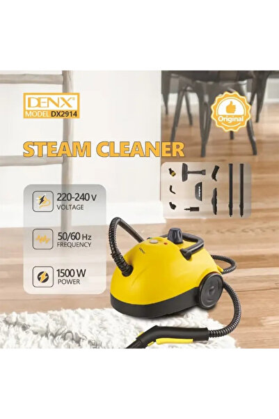 Denx Dinex Steam Cleaner Multi-Purpose Cleaner-1500W-1.2L-Pressure 3.5 Bars-Y...