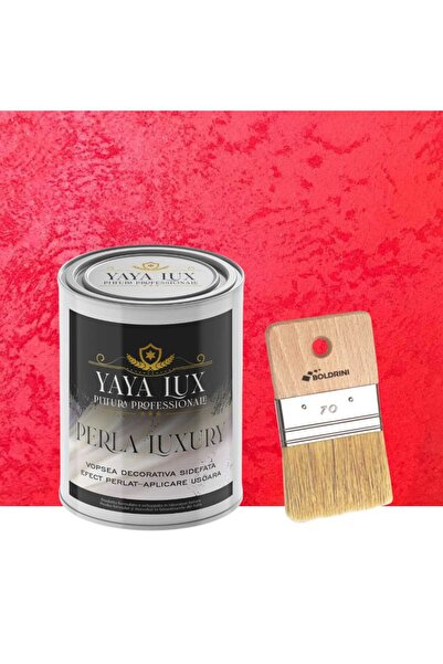 YaYa Color Перла Луксозна Декоративна Боя Наситено Червено 1 л с перлени люсп...