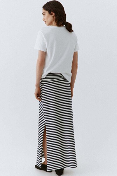 H&M Foldover-waist cotton skirt