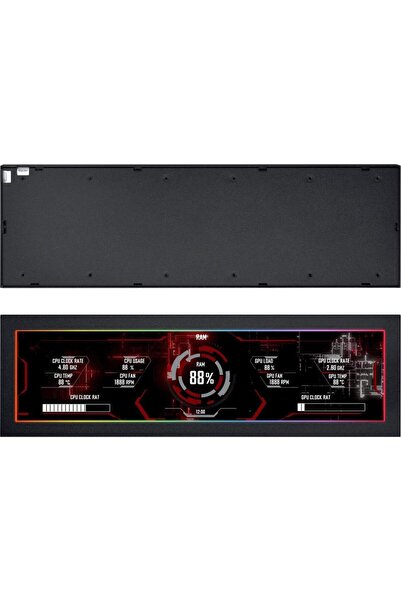 Lian Li SM088X 8.8" IPS LCD Universal Display, Full HD, ARGB, Black