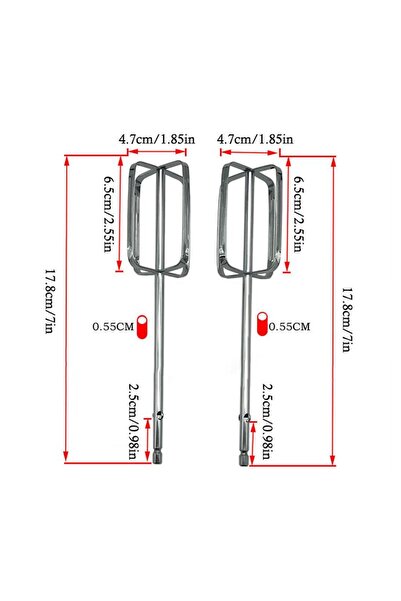 Choice 1pcs Hand Mixer Beaters Attachments For Universal Stainless Steel Elec...