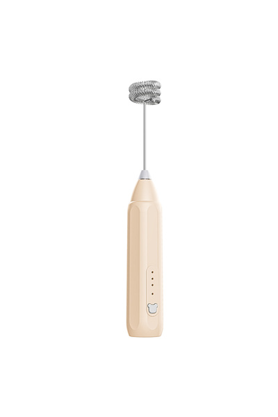 choice2 Light Khaki Kitchen Rechargeable Milk Frother Handheld - Frother Wand...