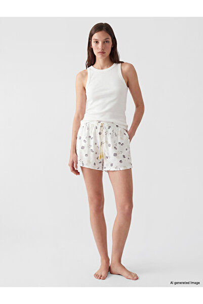 LC Waikiki Shining Store's Glittering Choices Γυναικεία σορτς πιτζάμα με στάμ...