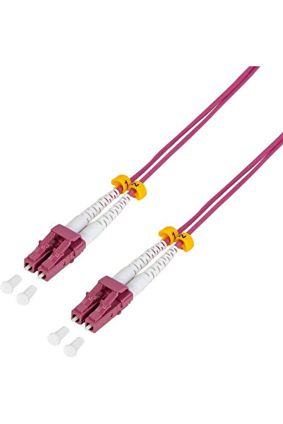 LogiLink Cablu de fibră optică LC-LC 7.5m Roz