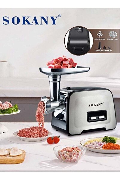SOKANY Meat Grinder, 3500W Electric Mincer with Multi-Function, Stainless Ste...