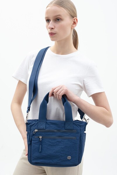 Matthew Cox Sç Byn2516 Fabric Crossbody Bag & Handbag Dark Blue