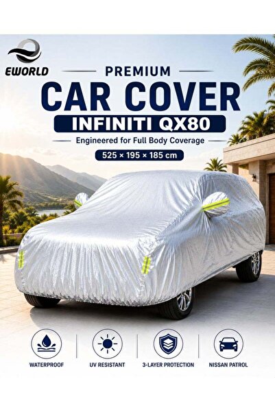 zeetwo غطاء سيارة كامل مقاوم للماء والأشعة فوق البنفسجية لإنفينيتي QX80 - غطا...