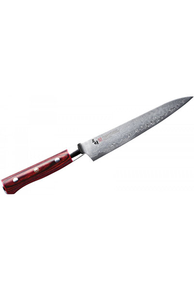 MCUSTA Cutit universal Zanmai Classic, 15cm, otel VG-10, maner lemn laminat rosu