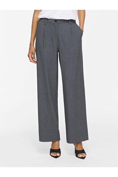 VILA Wide Leg Hose VIKARI Mid-Waist