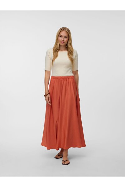 Vero Moda Rock VMMIRA Mittlere Taille Langer Rock