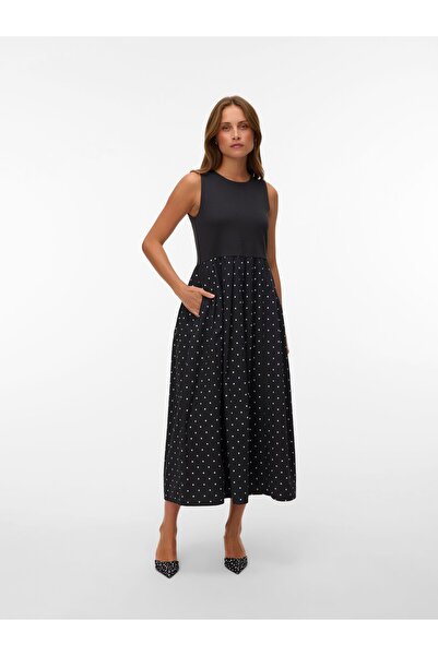 Vero Moda Kleid VMANNE Langes Kleid
