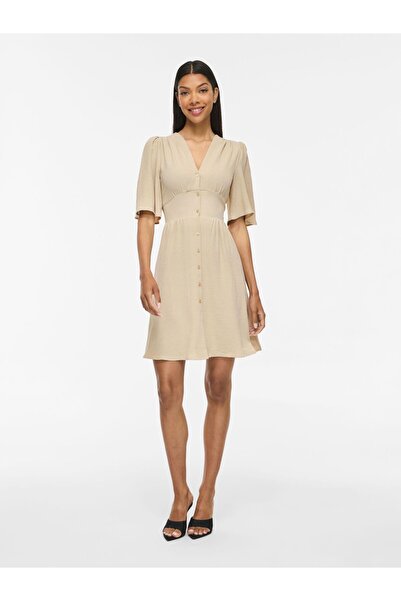 VILA Minikleid VISKOV Kurzärmeliges