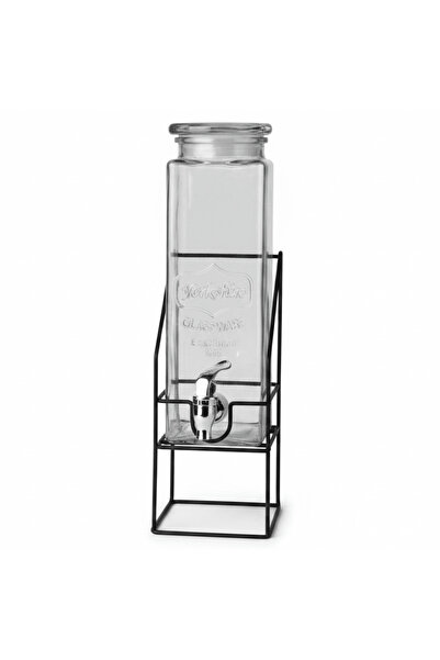 AKDC Glass Beverage Dispenser with Metal Stand – 2.2 L