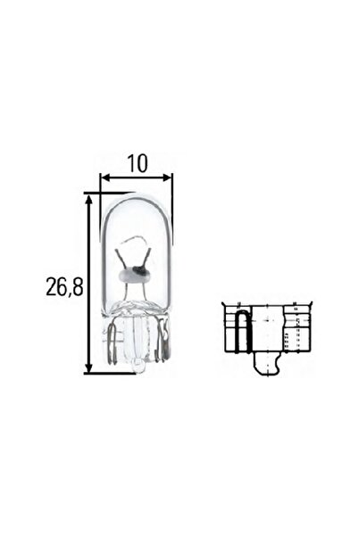 Hella Bec auto W5W 24V; T10 5W; W2.1x9.5d; 8GP003594251, 1 buc