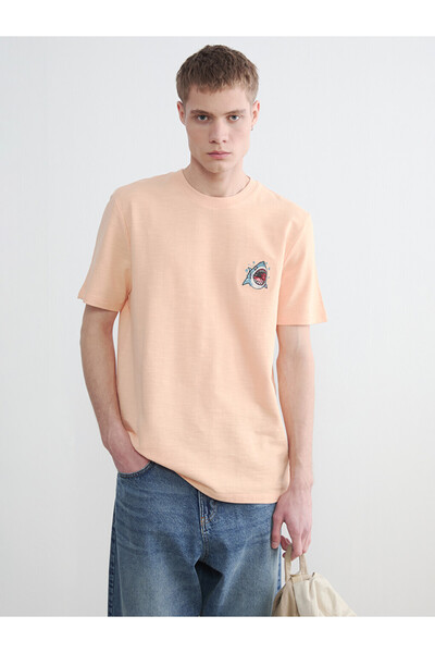 LC Waikiki Tricou bărbătesc cu guler rotund și broderie