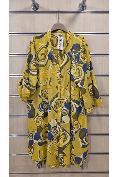 Park Moda Italian Short Shirt Dress 100% Cotton