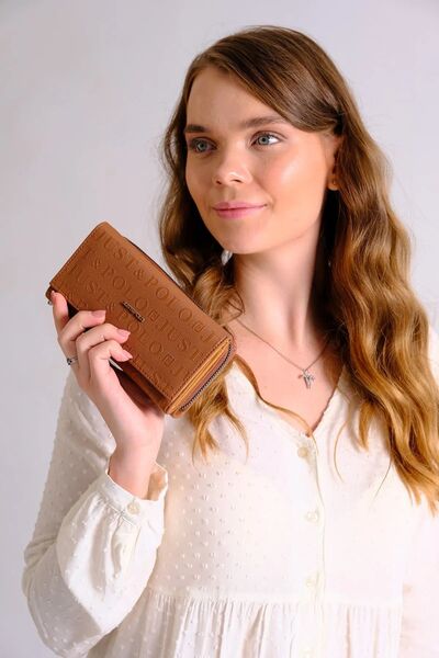 Just Polo Women's New Season Large Size Wallet, Suitable for Daily Combinations