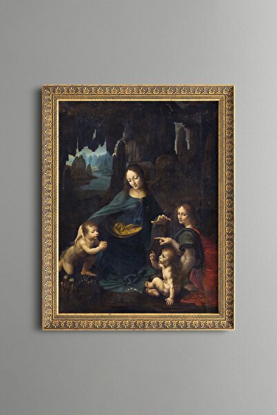 epiqart Virgin of the Cliffs - Vintage Patterned Painting - Fine Model