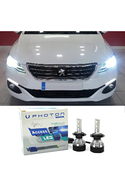 Photon Peugeot 301 Led Xenon Uzun Far Ampulü H1 Access Yeni Seri Beyaz 2017+