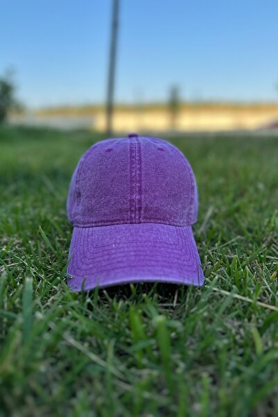 Mollycrush Vintage Kep Hat |   Purple Unisex Washable Canvas Metal Buckle Sports