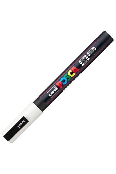 POSCA Λεπτός Μαρκαδόρος Λευκός (PC-3M-ASP)