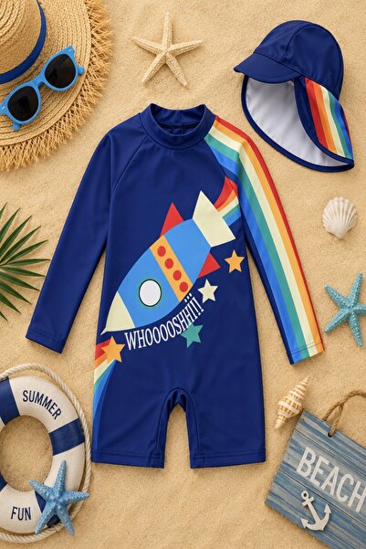DeKuBaby New Season Cute Character Printed Uv Protected Boneli Quick-Drying F...