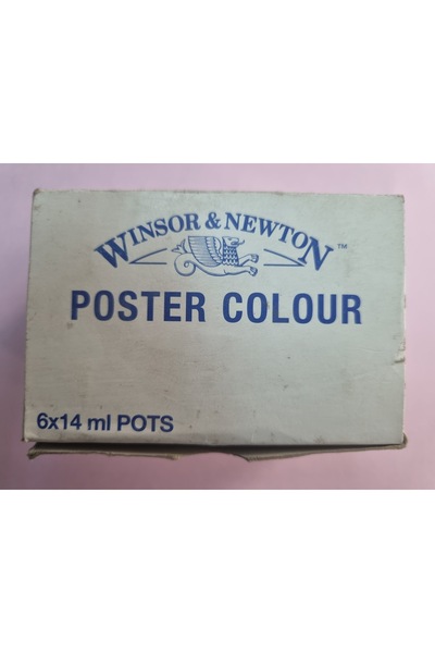 Winsor Newton cam şişe 14 ml 6 renk guaj boya