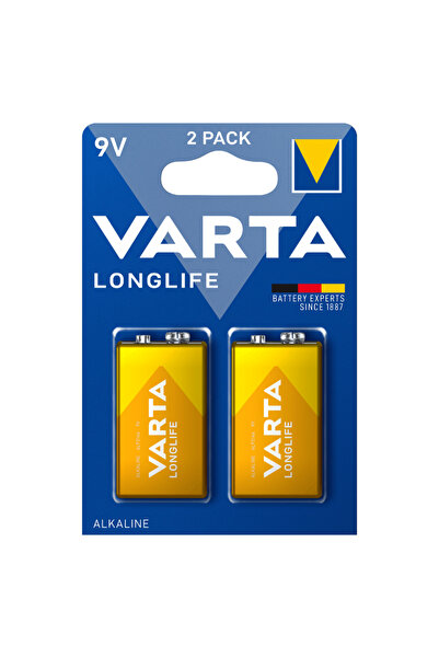 Varta LongLife Αλκαλικές Μπαταρίες 9V 2τμχ