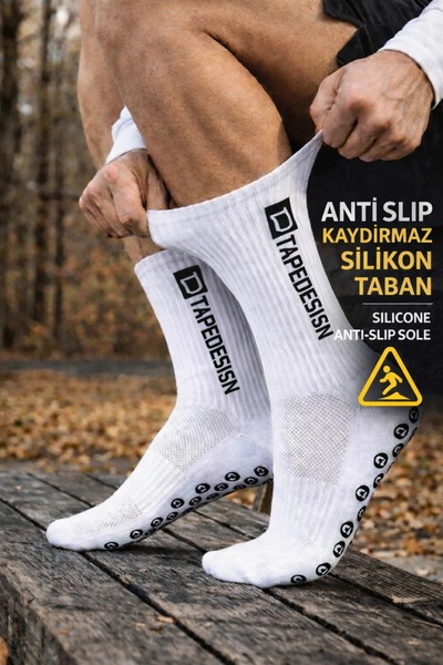 Tayzon 4'Lü Futbol Antrenman Ekipmanları Pro Dri Fit Tayt Mini Tekmelik Kaydırmaz Çorap Tabansız Konç Çorap