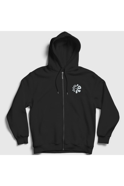 Presmono Unisex Siyah Logo Color Outside The Lines K-Pop Cortis Fermuarlı Kap...